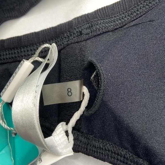 Seafolly Inka Rib Lace Up High Neck Tank NWT - Picture 8 of 12